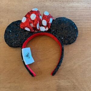 Disney Parks Sequin Minnie Mouse Ears Headband Mickey Ears Hat